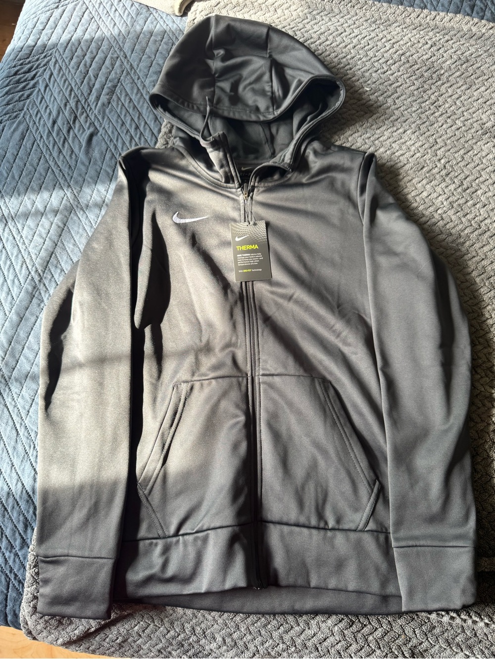 Nike Black Therma Full-Zip Hooded Jacket
